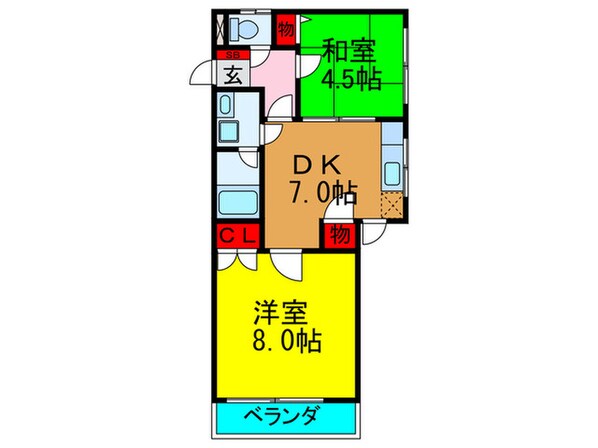 パティオ香里園東の物件間取画像